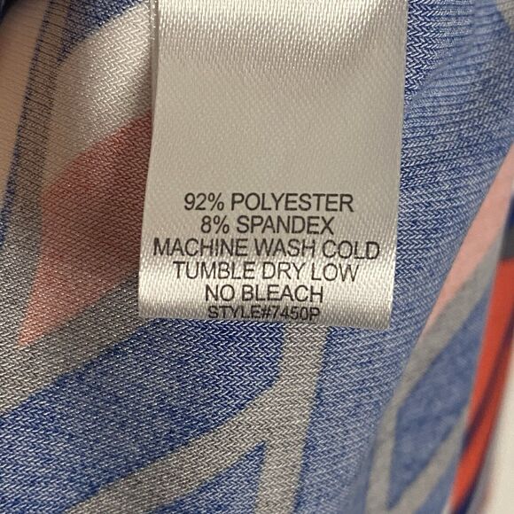 Haani Abstract Sleeveless Midi Dress Womens SP Retro Office Casual Summer Reaoet - Picture 4 of 7